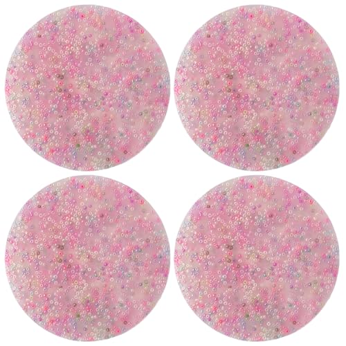 4pcs wählerische Pads weiche Silikonhaut Picking Fidget Toys 2, 36 Zoll runde tragbare pickelige Pad Zappel für Kinder Erwachsene, Picking von Pineeseatile