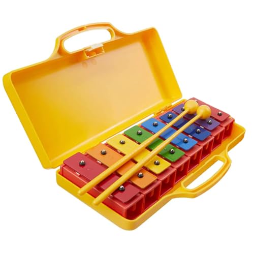 8 Note Kids Xylophone Chromatic Glockenspiel Musical Instrument Wooden Percussion Toy,Glockenspiel von Pineeseatile