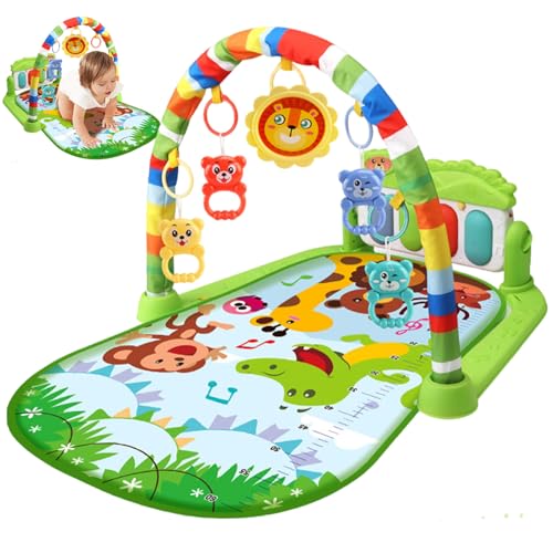 Baby Activity Center mit Musik und leichtem sicherem und abnehmbarem lustigen Babyspielmatte mit einem Rassel -Anhänger einstellbaren Brett für Neugeborene Kleinkinder, keine Batterie, Grün Baby Activity Center mit Musik und leichtem sicherem und abnehmbarem lustigen Babyspielmatte mit einem Rassel -Anhänger einstellbaren Brett für Neugeborene Kleinkinder, keine Batterie, Grün von Pineeseatile