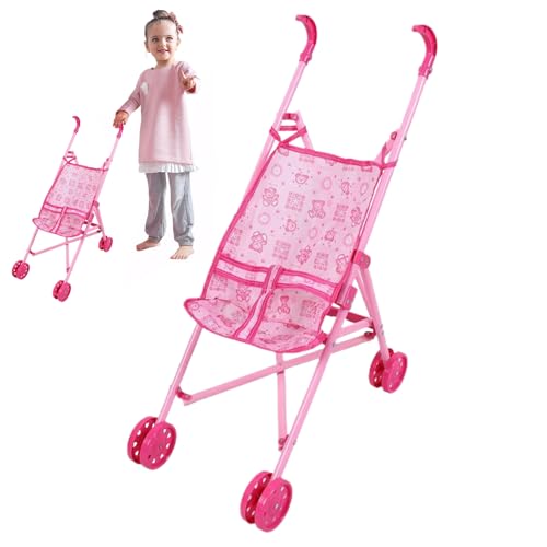 Baby Kinderwagen für Dollsdoll Kinderwagen Cartoon Muster Babypuppen-Faltbar-Puppenwagen mit T-förmiger Sicherheitsgürtel & Push-Griff abnehmbarer Waschmaschine für Mädchen, so tun Sie Play, Style11 Baby Kinderwagen für Dollsdoll Kinderwagen Cartoon Muster Babypuppen-Faltbar-Puppenwagen mit T-förmiger Sicherheitsgürtel & Push-Griff abnehmbarer Waschmaschine für Mädchen, so tun Sie Play, Style11 von Pineeseatile