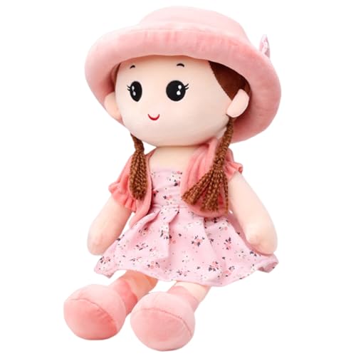 Babypuppe 14 '' umarmt Ragdoll lebensechte lebensee bestickte Plüschbabypuppe Interaktive Spielzeug Babypuppe mit abnehmbaren Kleidung und Hut Geburtstagsgeschenk für Mädchen, Ragdoll von Pineeseatile