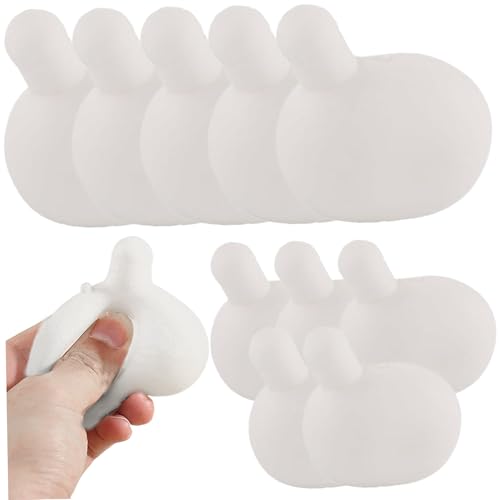 Drücken Sie Bubble Insert für Häkeln 10pcs 2, 76 Zoll/2, 36 Zoll Gummi -DIY -Stressball Tragbarer Ersatz -Squeeze -Spielzeug Angst-/Stressabbauspielzeug für Kinder, Erwachsene, DIY Stress Ball von Pineeseatile