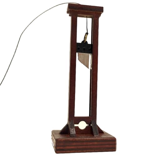 Guillotina, Mini Guillotine, Holz Guillotine Gallows Gefängniskäfigmodell Miniatur Spielzeugsoldaten Aktion Figuren Accessoires Guillotina, Mini Guillotine, Holz Guillotine Gallows Gefängniskäfigmodell Miniatur Spielzeugsoldaten Aktion Figuren Accessoires von Pineeseatile