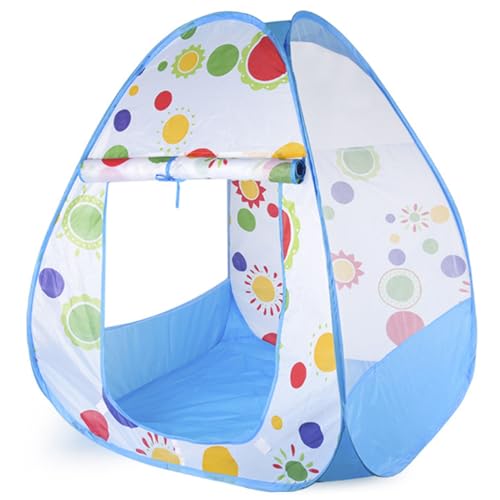 Kinderspiele Zelt, Kinderzelt im Innen, faltbares Spiel, atmungsaktive Ballgrube, leicht zu Bauen Haus für Mädchen, Jungen, Blau Kinderspiele Zelt, Kinderzelt im Innen, faltbares Spiel, atmungsaktive Ballgrube, leicht zu Bauen Haus für Mädchen, Jungen, Blau von Pineeseatile