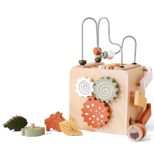 Montessori Tissue Box Toy, 3 -in -1 -Holzmontessori -Spielzeug für 1 Jahr Jahre - Holzspielzeug für Kleinkinder 1-3 - Lernspielzeug für 1 Jahr alte - Holzbabys -Spielzeug - Montessori -Spielzeug für von Pineeseatile