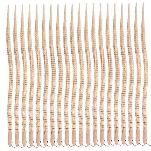 Pineeseatile 20pcs hölzerne Schlange, 12 Zoll unvollendetes wackeliges Schlangenspielzeug, gemeinsame Flexible gefälschte Schlangen Tiere Holzspiel für Kindergeschenk, Spielzeug von Pineeseatile