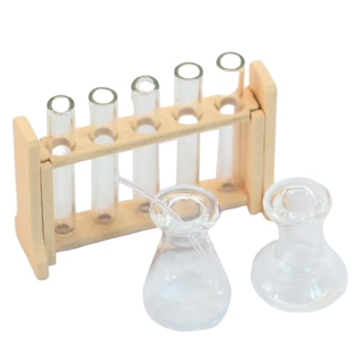 Pineeseatile 9pcs 1:12 Puppenhaus -Zubehör Set Puppen -Hausmöbel mit Röhrenregal, Messbecher, Realistic Mini Dollhouse Accessoires für Dekor, Möbelsatz Pineeseatile 9pcs 1:12 Puppenhaus -Zubehör Set Puppen -Hausmöbel mit Röhrenregal, Messbecher, Realistic Mini Dollhouse Accessoires für Dekor, Möbelsatz von Pineeseatile