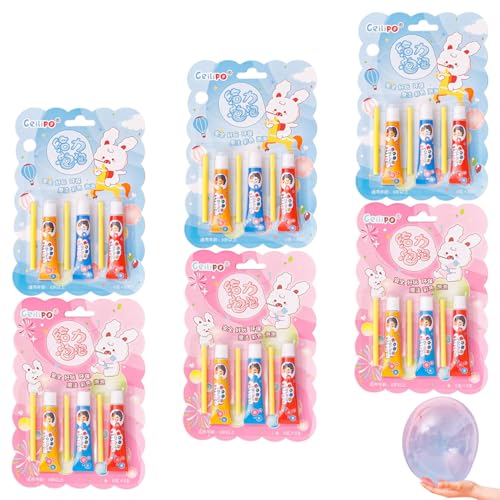 Blasenballons 18 Stcs Plastikblasen mit Stroh, Kinder super elastische Plastikballons, kreative Spielzeug im Freien für Schulprojekte, Familienaktivitäten Blasenballons 18 Stcs Plastikblasen mit Stroh, Kinder super elastische Plastikballons, kreative Spielzeug im Freien für Schulprojekte, Familienaktivitäten von Pineeseatile