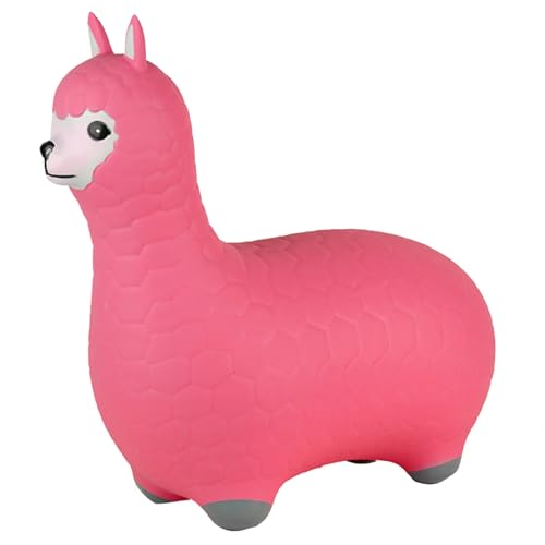 Pineeseatile Bouncy-Tiere für Kleinkinder 1-3, aufblasbares Kleinkind-Bounce Toy Lama, hüpfte Fahrt mit Bouncy Horse Lama für 2 3 Jahre alte Mädchenjunge, Kleinkind Bounce Toy von Pineeseatile