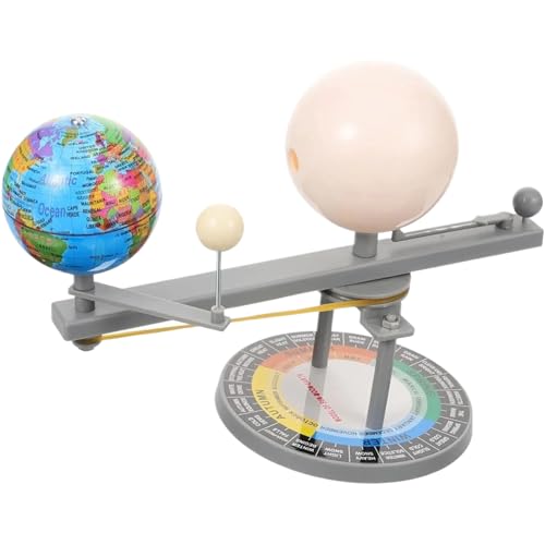 Pineeseatile Sun Earth Moon Orbital Modell 8x4x7 Bildungsgeographie Sonnensystem Modell Luminous Plastic Solar System Toys für Wissenschaftsexperimente, Geschenke für Kinder, Solarsystemmodell Kit von Pineeseatile