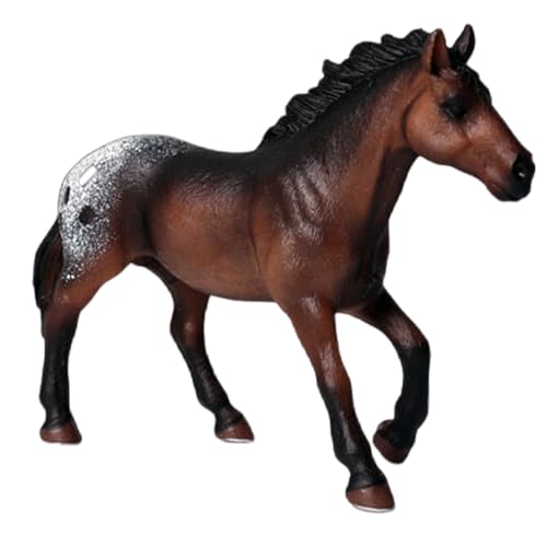 Toy Horse, 5.7x1.6x3.9 '' Realistische Plastikpferdstatue mit natürlicher Pose, Bildungsspielzeug liefert Informationen über Pferde und fördern Mitgefühl für Tiere, Statue von Pineeseatile