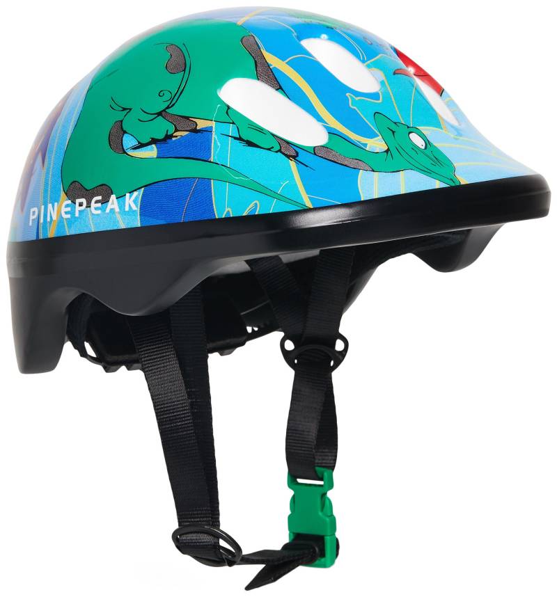 Pinepeak Fahrradhelm Dino, Blau XS von Pinepeak