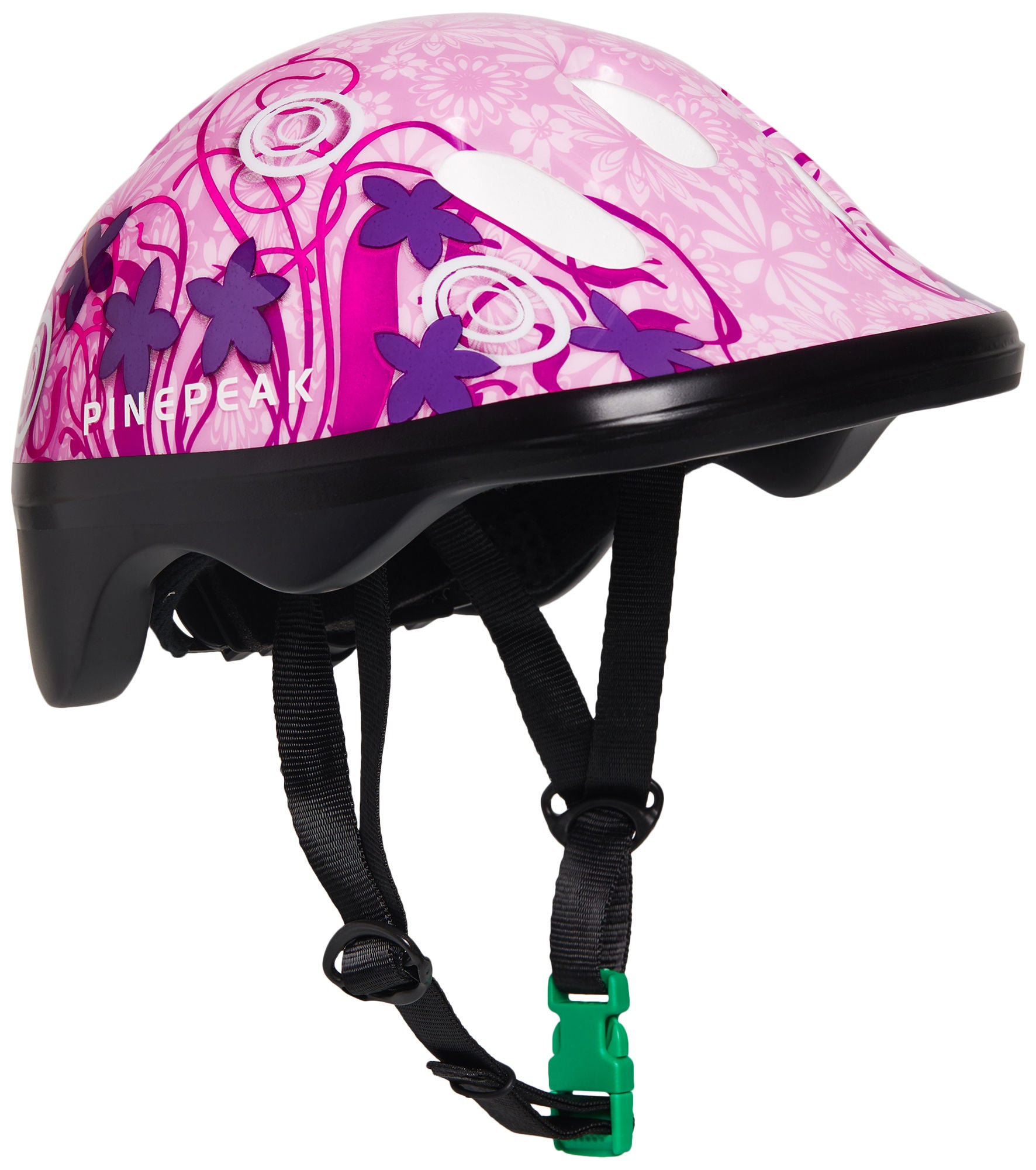 Pinepeak Fahrradhelm Flower, Rosa XS von Pinepeak