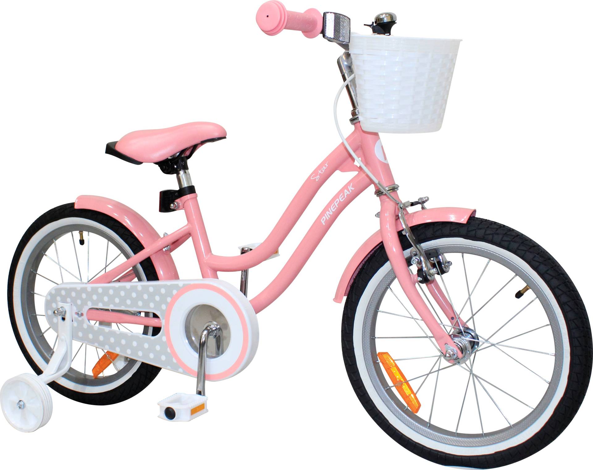 Pinepeak Kinderfahrrad 16 Zoll Tilda, Rosa von Pinepeak