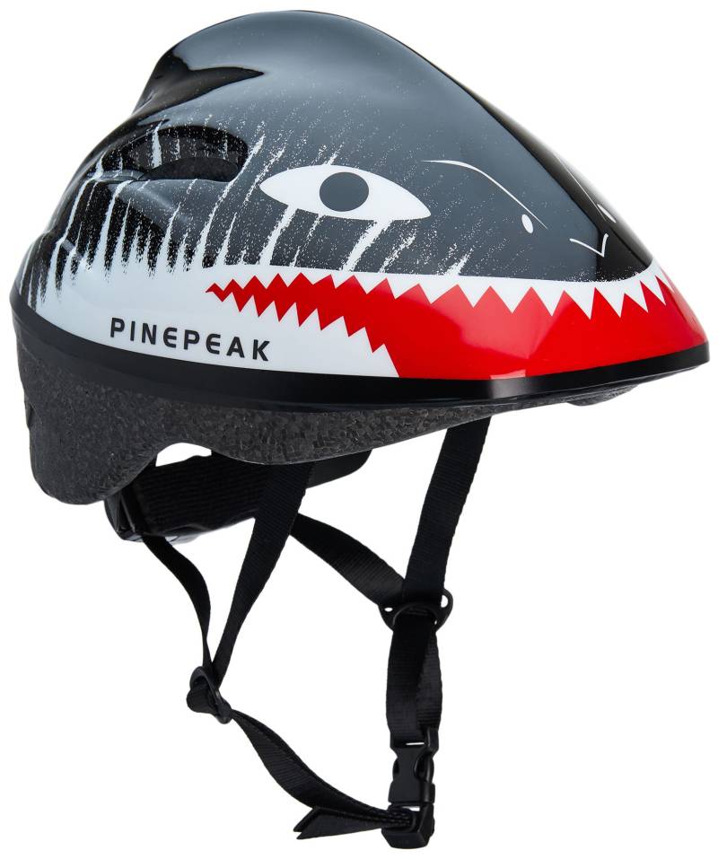 Pinepeak Shark Fahrradhelm S, Schwarz/Weiß von Pinepeak