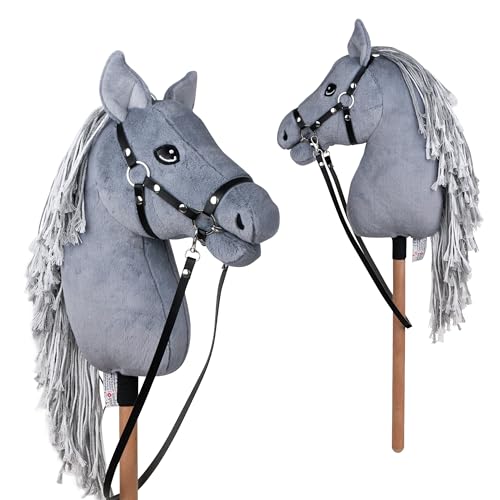 Pink Papaya Hobby Horse, mit Halfter und Trense Ronja, Steckenpferd fürs Hobby Horsing, Pferd zum Reiten für Kinder von Pink Papaya