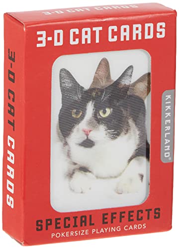 Kikkerland GG65 Cats 3D Playing Cards von Kikkerland