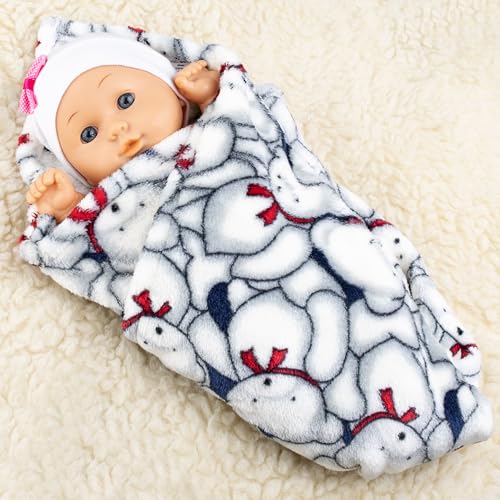 PinkZebra Puppendecke für Puppenbett, Decke 40 x 50 cm für Puppenwagen, weiche Decke für Kuscheltiere & Puppen von 28 bis 48 cm, kuschelige Überwurfdecke, Fleecedecke flauschig, Bärchen PinkZebra Puppendecke für Puppenbett, Decke 40 x 50 cm für Puppenwagen, weiche Decke für Kuscheltiere & Puppen von 28 bis 48 cm, kuschelige Überwurfdecke, Fleecedecke flauschig, Bärchen von PinkZebra