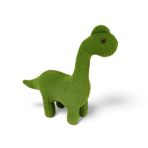 Pintado & Lacado Handgemachter Häkeltier Dinosaurier – Kuscheltier aus Baumwolle – 32 cm – CE-Zertifiziertes Plüschtier – Weiches Stofftier für Kinder – Geschenk für Babys & Kleinkinder von Pintado & Lacado