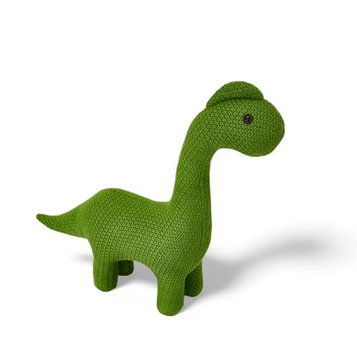 Pintado & Lacado Handgemachter Häkeltier Dinosaurier – Kuscheltier aus Baumwolle – 42 cm – CE-Zertifiziertes Plüschtier – Weiches Stofftier für Kinder – Geschenk für Babys & Kleinkinder von Pintado & Lacado