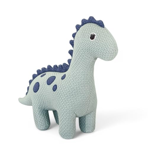 Pintado & Lacado Handgemachter Häkeltier Dinosaurier – Kuscheltier aus Baumwolle – 45 cm – CE-Zertifiziertes Plüschtier – Weiches Stofftier für Kinder – Geschenk für Babys & Kleinkinder von Pintado & Lacado