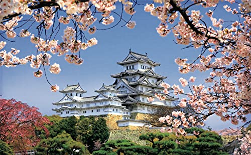 Pintoo - H1436 - Himeji-jo Schloss im Frühling Kirschblüten - 1000 Teile Kunststoffpuzzle von Pintoo