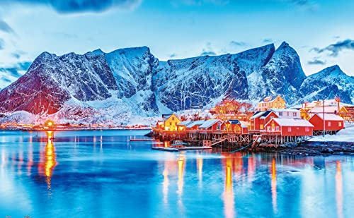 Pintoo - H2625 - A World of Ice and Snow in Reine, Norwegen - 1000 Teile Kunststoffpuzzle von Pintoo