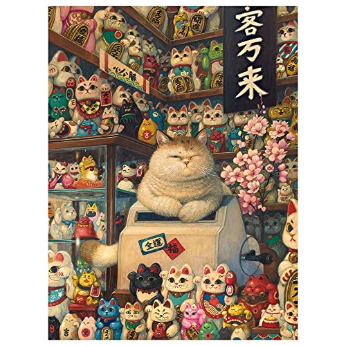 Pintoo Puzzle 4800 Teile für Erwachsene – Phoenix Chan – Maneki Neko's Shop Schönes Kunststoff-Puzzle für Wohnkultur Zero Dust Einfache Lagerung [H3076] von Pintoo