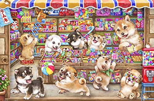 Pintoo Puzzle 600 Teile für Erwachsene - Kayomi - Shibas Candy Store - Einfache Aufbewahrung Snug Ineinandergreifende Kunststoffpuzzle Kein Kleber erforderlich [H2822] von Pintoo