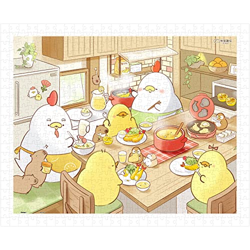 Pintoo Puzzles 500 Teile für Erwachsene – FoodieG – Warm Home Life Einfache Lagerung Snug Ineinandergreifende Kunststoff Puzzle Kein Kleber erforderlich [H3065] von Pintoo