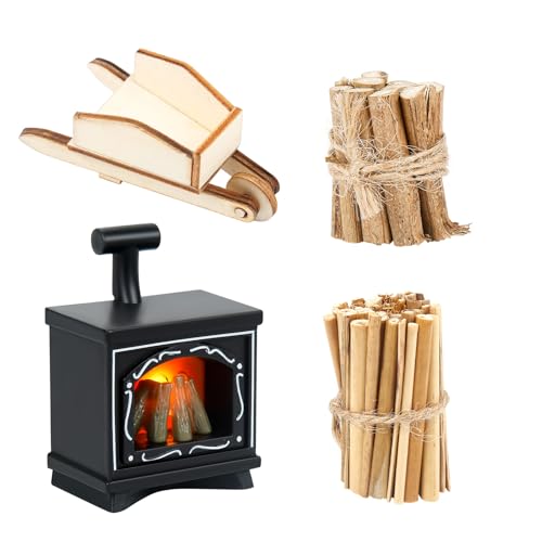 Wichtel Kamin,Puppenhaus Kamin mit Licht Wichtel Zubehör Kamin Miniatur Weihnachten Lagerfeuer Puppenhaus Zubehör Weihnachten Wichtel Kamin,Puppenhaus Kamin mit Licht Wichtel Zubehör Kamin Miniatur Weihnachten Lagerfeuer Puppenhaus Zubehör Weihnachten von Pinyenr