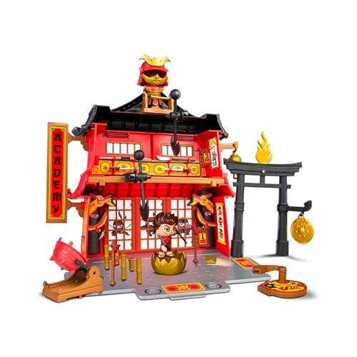 Pinypon Action - Ninja Academy, Spielzeugtempel zum Üben von Ninja-Kriegern, mit Einer Mini-Actionfigur und viel kleinem Spielzubehör, Geschenk für Jungen und Mädchen ab 4 Jahren, Famosa (PNC24000) von Pinypon