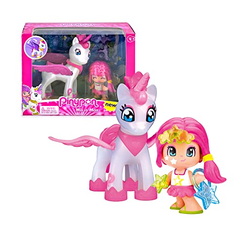 Pinypon - Star und Fliegender Einhorn, sortierte Farben/Modelle, 32 kleine Accessoires (Famosa 700014082) von Pinypon