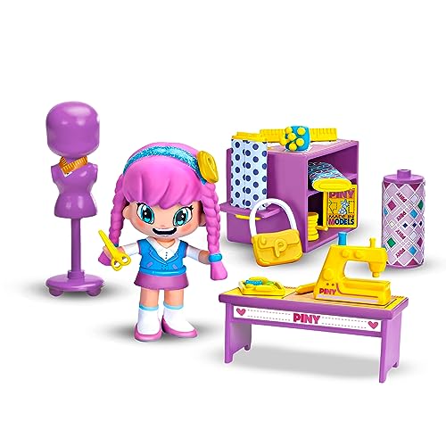 Pinypon - by PINY, Fashion-Klasse, Playset Szenario Modedesign und Accessoires wie die Serie PINY Institute of New York, 1 Figur von Michelle, für Jungen und Mädchen ab 4 Jahren, Berühmt (PNP04100) von Pinypon