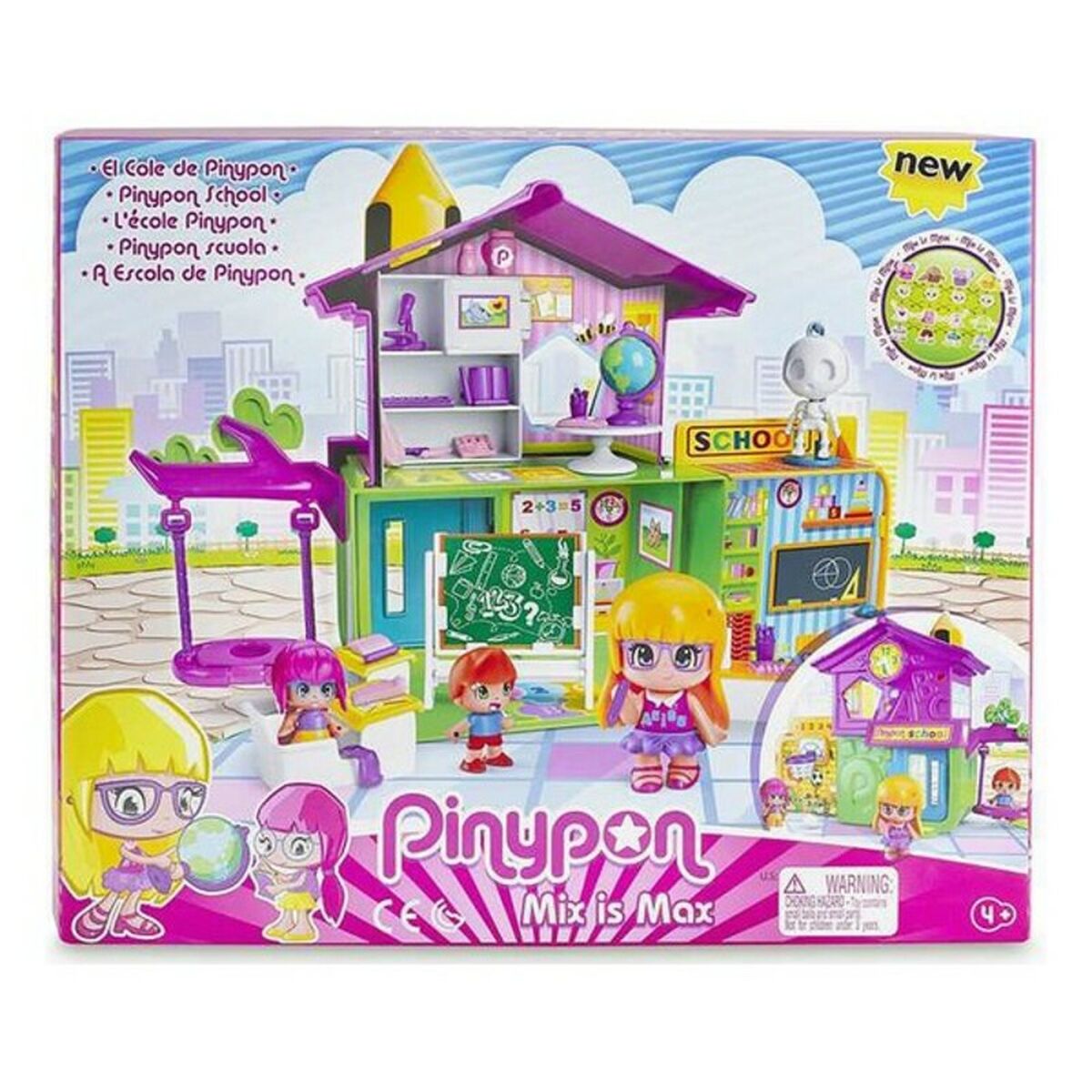 Playset Pinypon Mix is Max School Pinypon 700014102 von Pinypon