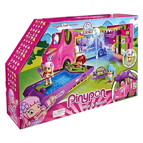 Pnypon Kühler Caravan - Set Spielzeug und Spaß Zubehör 1 Figur für Kinder von 4 bis 8 Jahren (Famosa 700015070) von Pinypon