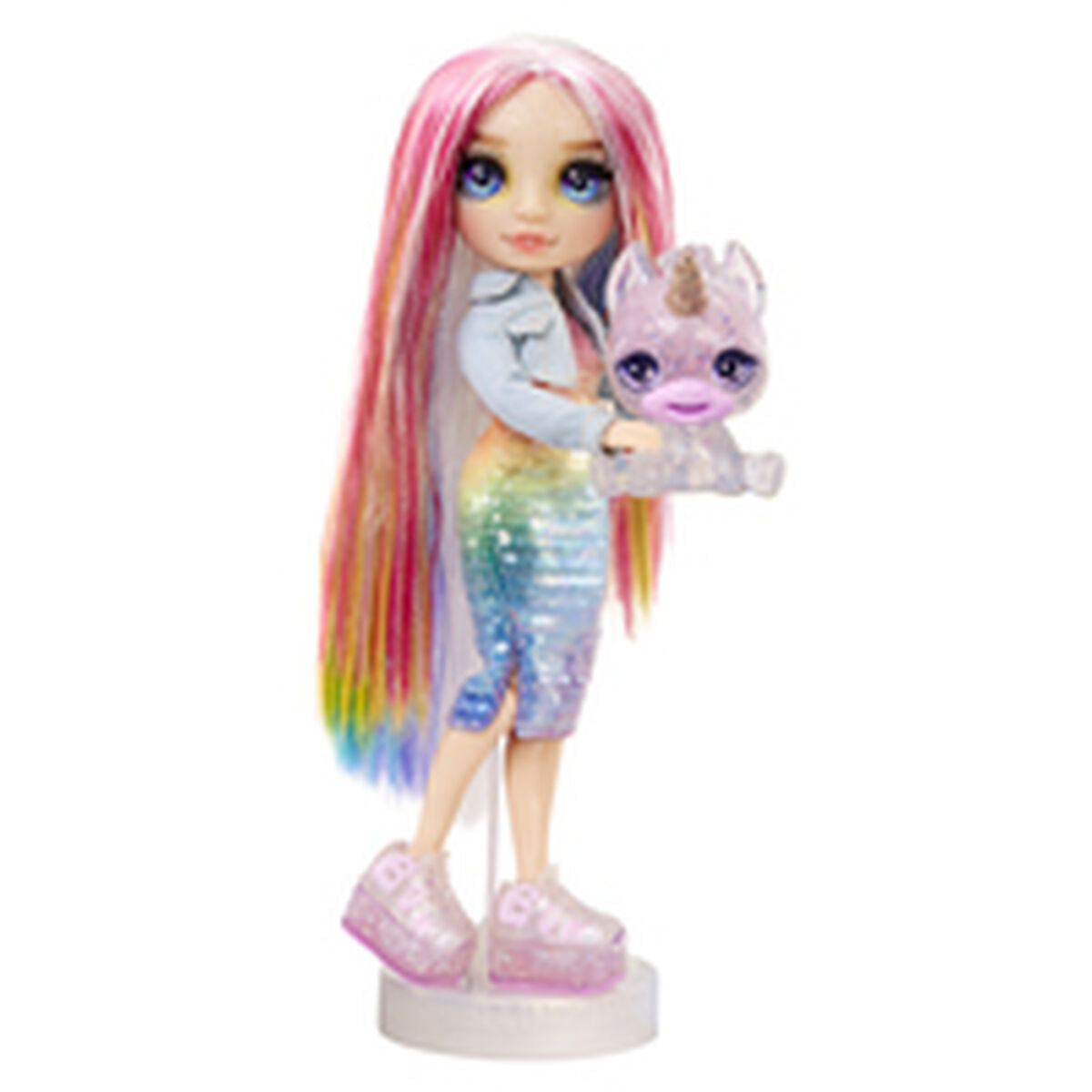 Puppe mit Haustier MGA Amaya Rainbow World  22 cm Gelenkig von Pinypon