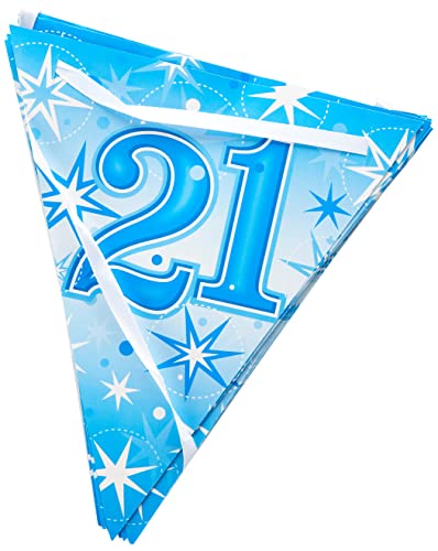 Pioneer Europe 45605 Europa Partybanner, blau, 21st Sparkle Bunting - Blue von Pioneer Europe