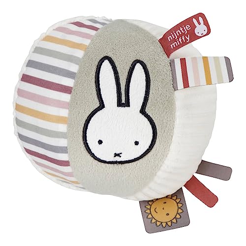 Pioupiou et Merveilles Miffy Kollektion – Ball aus Stoff mit Glöckchen – Höhe 10 cm – Fluffy Rosa – Spielzeug für Kinder ab der Geburt – entworfen für kleine Hände – NIJN912 von Pioupiou et Merveilles