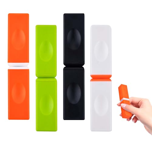 Pipihome 4PCS Bounce Bricks, Bounce Ziegel, Magnetische Bauklötze, Mini-Bauklötze Zappel-Magnet-Spinner für Erwachsene Bei Angstzuständen, Magnet Fidget Toys, Dekompression Spielzeug (A) von Pipihome