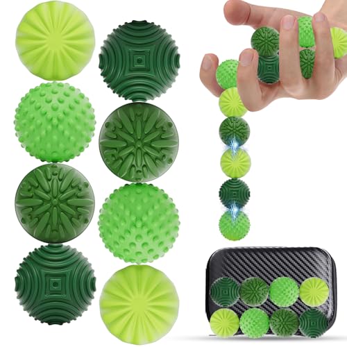 8 Stück Magnetische Fidget Toys Erwachsene, Magnetische Stress Bälle mit Silikonhülle, Magnetkugeln Stressball Silikon Sensorik Spielzeug Anti-Stress Spielzeug 8 Stück Magnetische Fidget Toys Erwachsene, Magnetische Stress Bälle mit Silikonhülle, Magnetkugeln Stressball Silikon Sensorik Spielzeug Anti-Stress Spielzeug von Pipihome