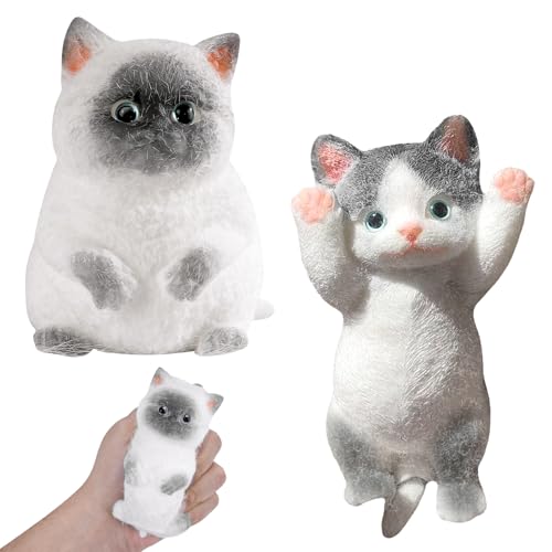 Pipihome 2 Stück Squishy Anti Stress Spielzeug, Taba Squishy Katze Fidget Toys, Katzen Antistressball Sensorik Spielzeug, Niedlich Squeeze Toy, Stressabbau Für Jungen Und Mädchen Geschenk Pipihome 2 Stück Squishy Anti Stress Spielzeug, Taba Squishy Katze Fidget Toys, Katzen Antistressball Sensorik Spielzeug, Niedlich Squeeze Toy, Stressabbau Für Jungen Und Mädchen Geschenk von Pipihome