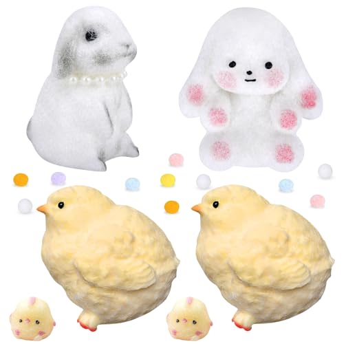 Antistress Spielzeug,Taba Squishy Huhn Quetschspielzeug, Stress Spielzeug Hase, Squishy Squeeze Spielzeug, Chicken Kaninchen Fidget Toy, Stressbälle, Stressabbau Spielzeug für Erwachsene und Kinder von Pipihome