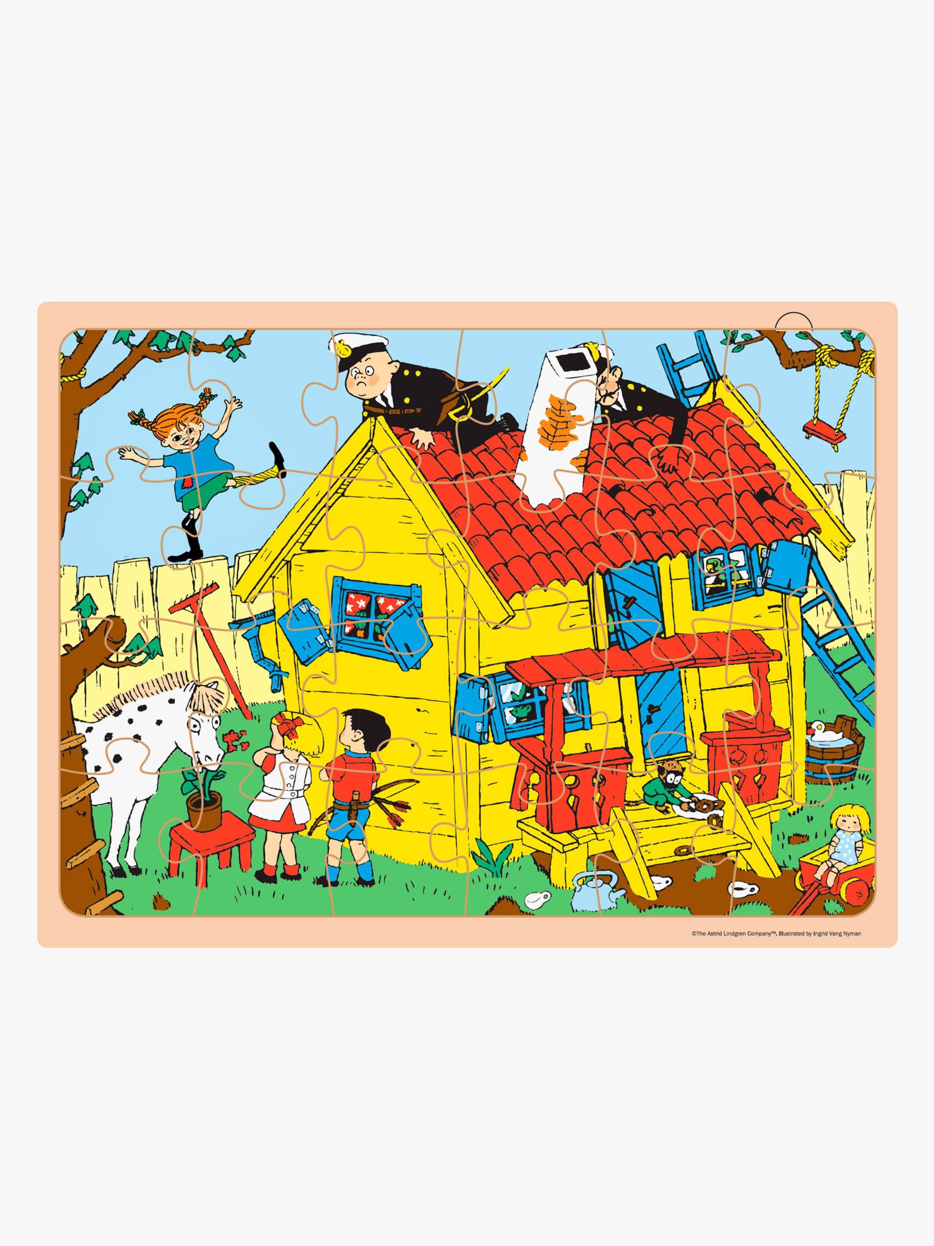 Barbo Toys Pippi Langstrumpf Rahmenpuzzle Holz, 24 Teile Barbo Toys Pippi Langstrumpf Rahmenpuzzle Holz, 24 Teile von Pippi Langstrumpf
