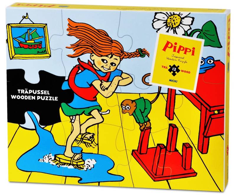 Pippi Holzpuzzle 12 Teile von Pippi Langstrumpf