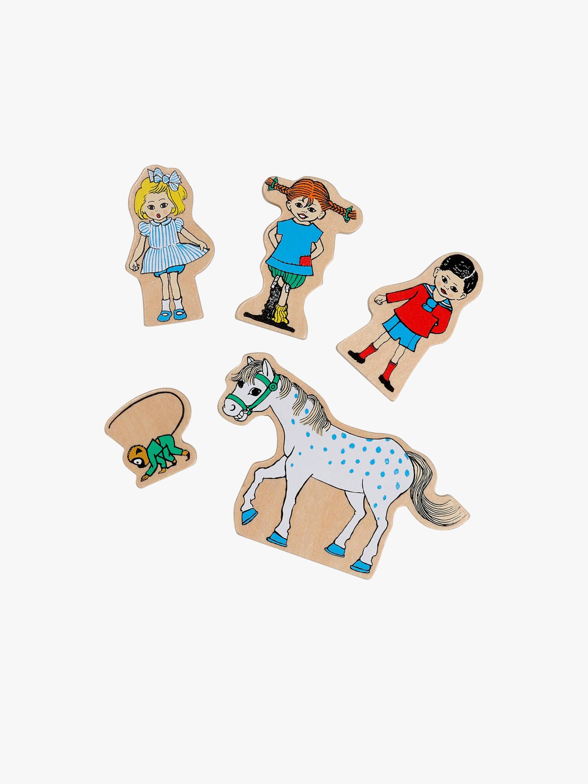 Pippi Langstrumpf Holzfiguren 5er-Set Pippi Langstrumpf Holzfiguren 5er-Set von Pippi Langstrumpf