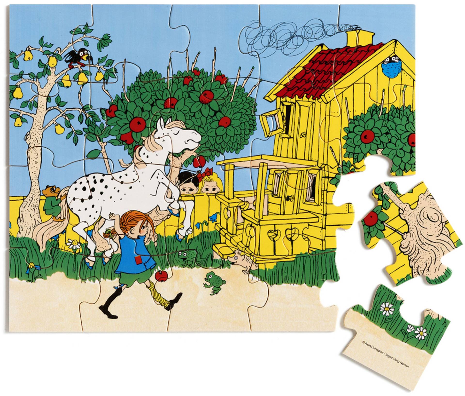 Pippi Langstrumpf Holzpuzzle 20 Teile von Pippi Langstrumpf