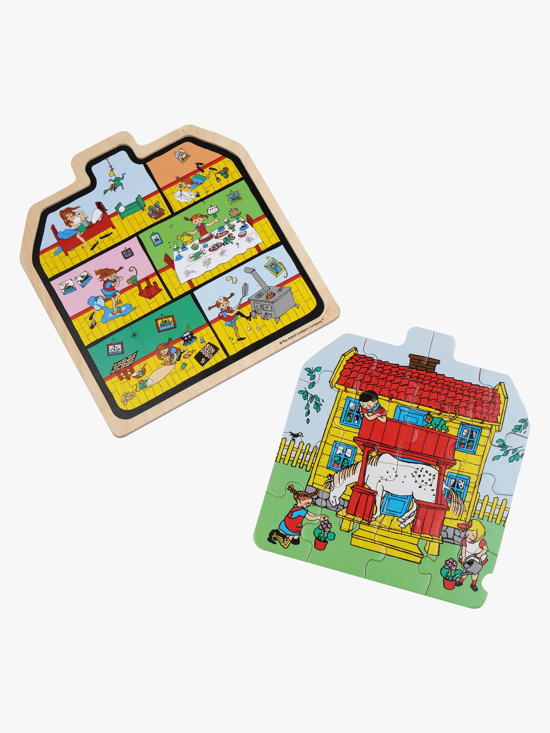 Pippi Langstrumpf Holzpuzzle Villa Kunterbunt 16 Teile Pippi Langstrumpf Holzpuzzle Villa Kunterbunt 16 Teile von Pippi Langstrumpf