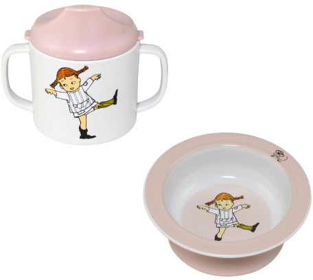 Pippi Langstrumpf Zirkus Geschirr-Set, Rosa von Pippi