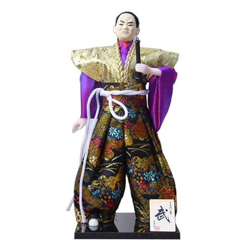 Pitadue Japanische Samurais-Puppen mit traditionellen Kimonos zum Ausstellen und Sammeln, 30,5 cm Pitadue Japanische Samurais-Puppen mit traditionellen Kimonos zum Ausstellen und Sammeln, 30,5 cm von Pitadue